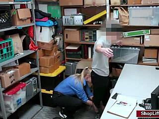 Lp officer sucks shoplifters cock