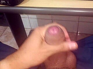 Gay office worker gives a hot handjob to a colleague