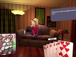 i play poker with 2 chicks in furry strip