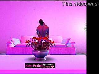 Whoa, He Came Home and Caught Her in Anime Action!