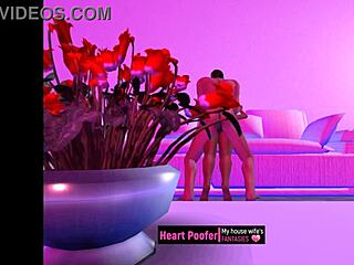 Whoa, He Came Home and Caught Her in Anime Action!