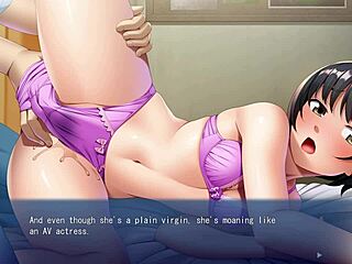 The main character in this hentai is a plain looking girl who is a pervert