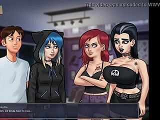 Summertime saga episode with erotic anime scenes