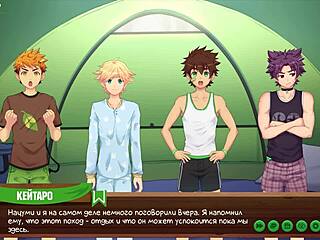 Teen Twink Friend in Hentai Game Anime