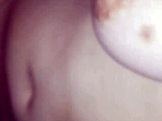 Colombian amateur at home after work