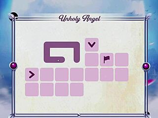 Angelic seduction in a porn video game