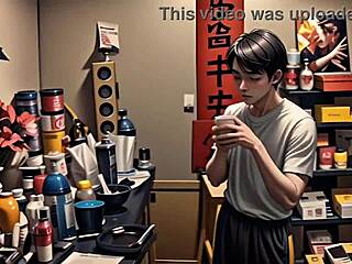 Nerdy girl possessed by demon fucks curvy bitches in hentai style