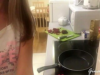 Gina Gerson is a blonde teen who likes to cook and have sex