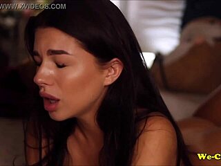 The girl bent over for doggy style masturbation with toys on webcam, loving every anal moment.