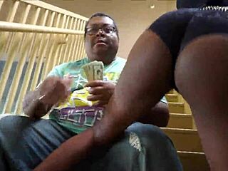 Ebony babe with tattoos and shoes dances to official can i hit music video