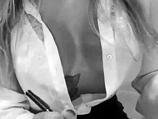 hot secretary with big tits waits for your blowjob instructions?