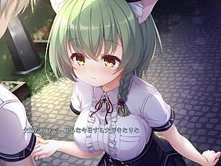Terminalia Rina's first scene in an erotic anime-style video