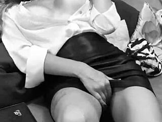 hot secretary with big tits waits for your blowjob instructions?