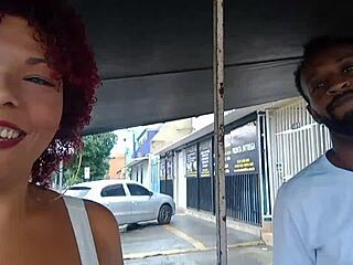 exhibiting myself on bus while cuckold gets wet