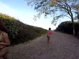 Sumaya Ganesha's public beach strip show for car help
