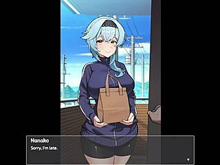 busty delivery worker exposed in game