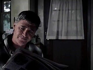 Blonde girl swims in bikini