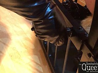 Queen Frida Dominates in BDSM Cage!