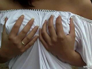 Busty Teen 18+ Rita Enjoys Outdoor Solo Relaxation