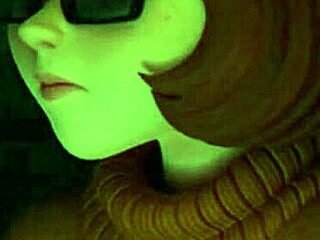 Velma from Scooby Doo gets assfucked in hentai cartoon with cumshot.