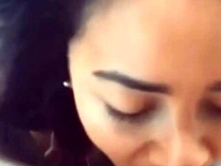 Colombian Woman Takes Deep Throat Cumshot