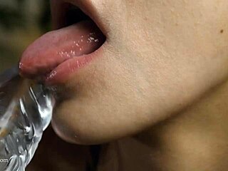 POV redhead gets a mind-blowing blowjob from a Latina babe