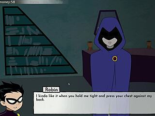 A night with Raven in 18titan’s animated visual novel