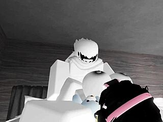 Ghostly inhabitants of a Roblox condominium engage in sexual relations