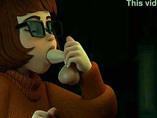 Velma from Scooby Doo gets assfucked in hentai cartoon with cumshot.