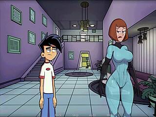 In Amity Park, a foursome dances and creampies at night