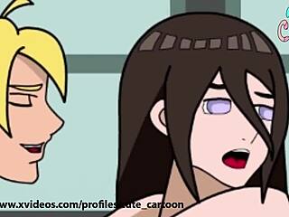 Hanabi and I share intense hard sex in anime scene