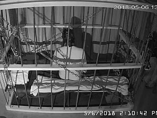 The cagecam feed shows raw, unedited gay bondage action