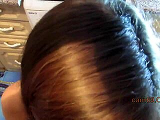 18-year-old Ukrainian Couple, 18 19 Yo, In Kitchen With Old Russian On Webcam