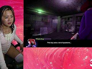 Oh no, big tiddy bitch chiku is chasing me in fap nights at frennis exotiqfox fnaf hentai game part 3!