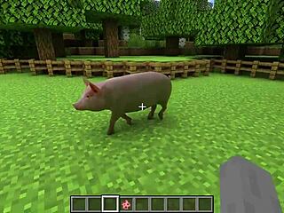 Realistic Minecraft ASMR with SATISFYING CUM Lava Destruction