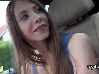 elegant nympho blows penis in pov, gets pussy reamed