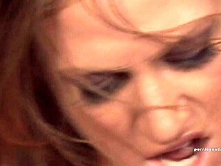 eve lawrence takes two cocks for double blowjob and facials