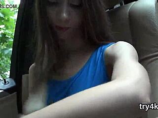 elegant nympho blows penis in pov, gets pussy reamed