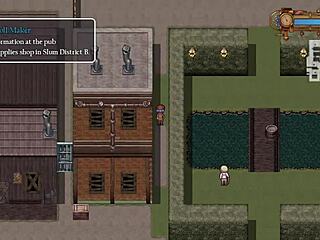 detective girl gets naked in front of old man and someone takes a photo in steam city part 4