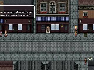 detective girl gets naked in front of old man and someone takes a photo in steam city part 4