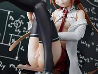 Hot anime characters in hardcore scenes in figurine form