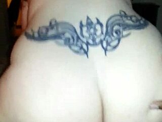 Lesbo fun with big assed tattooed girlfriend