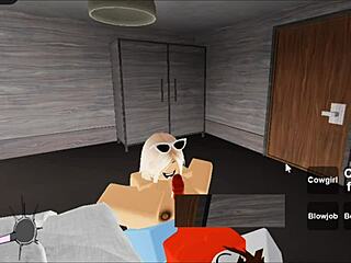 Banged roblox whore doggystyle on floor