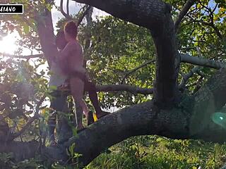 Sexy wife riding big black cock in amazon