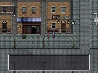 detective girl gets naked in front of old man and someone takes a photo in steam city part 4