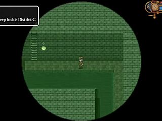 detective girl gets naked in front of old man and someone takes a photo in steam city part 4