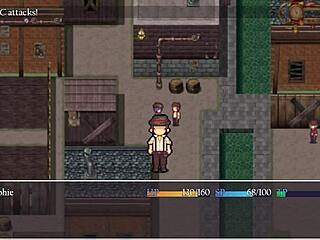 detective girl gets naked in front of old man and someone takes a photo in steam city part 4