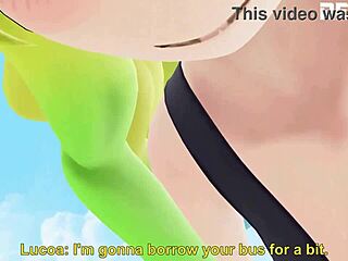 3D animated fetish video of a giantess reducing her size