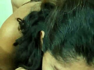 Latina Wife Gives Emotional Blowjob Close Up