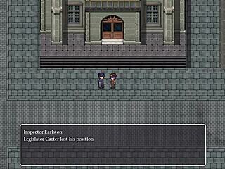 detective girl gets naked in front of old man and someone takes a photo in steam city part 4